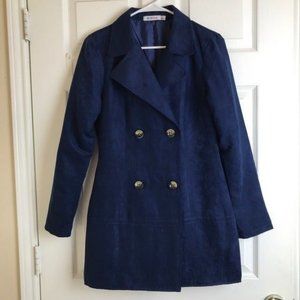 Just fab royal blue coat size Small